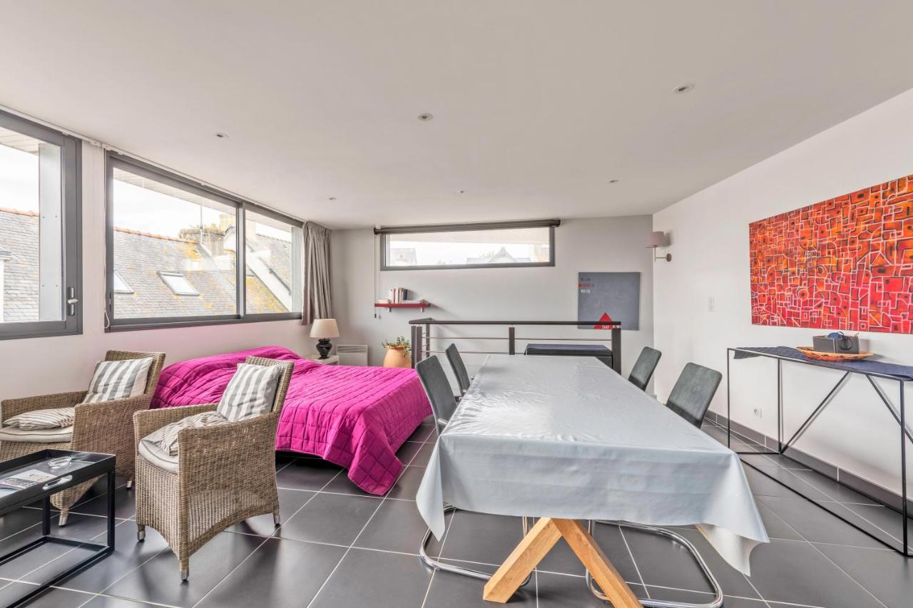 Studio Vue Mer 15M De La Plage Plobannalec Extérieur photo
